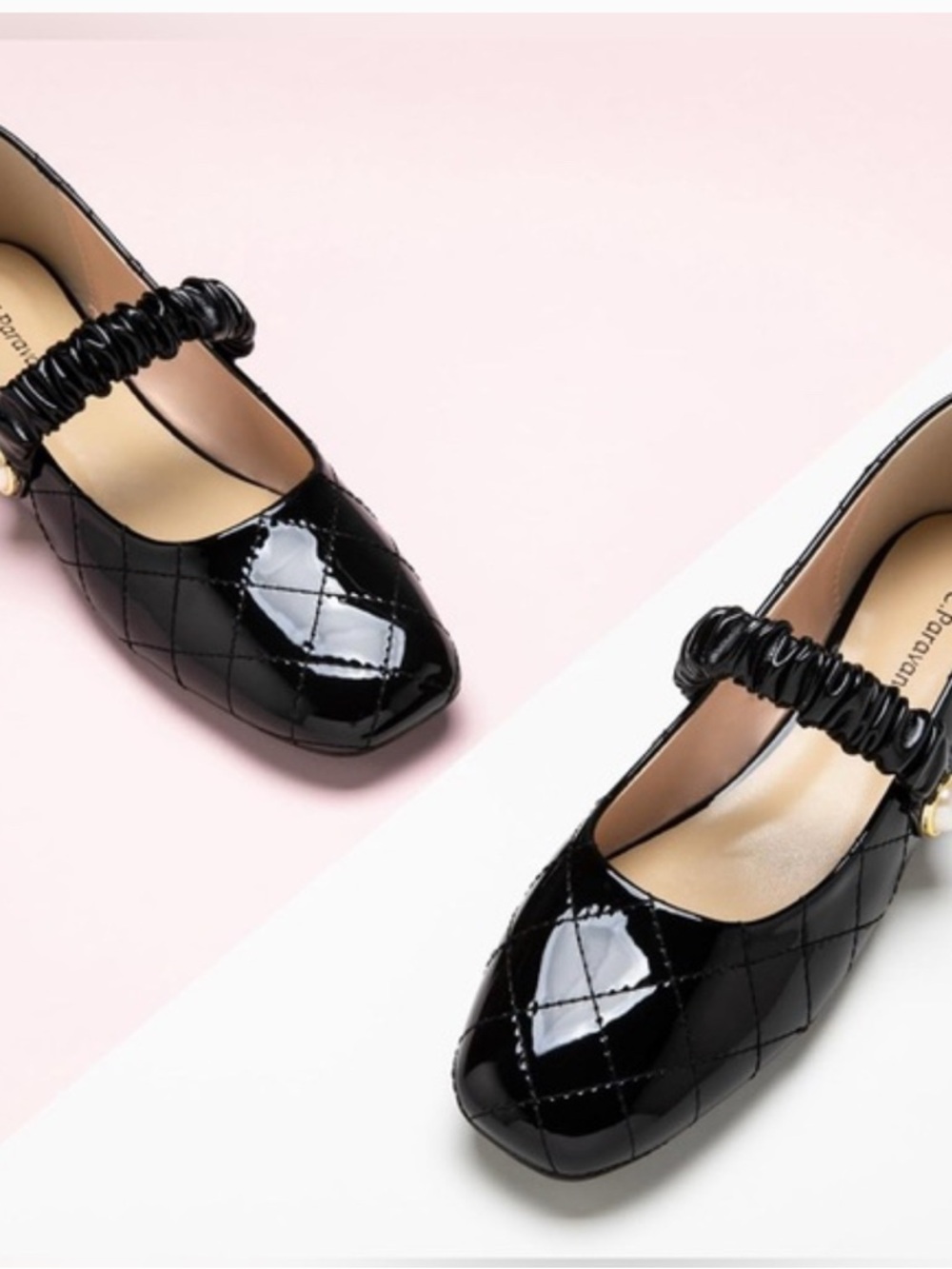C.Paravano Mary Jane Shoes Women’s Flats Mary Jane Leather Ballet Flat